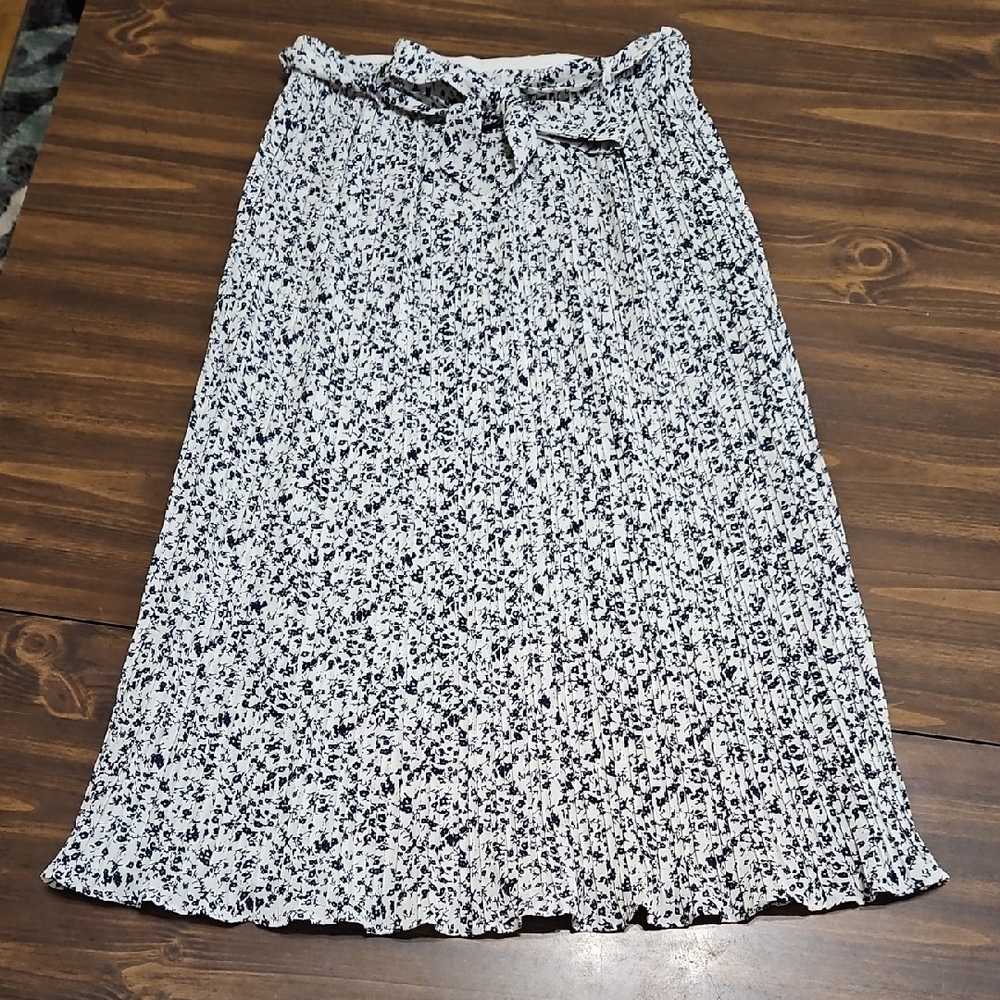 Alice Blue Floral Midi Skirt